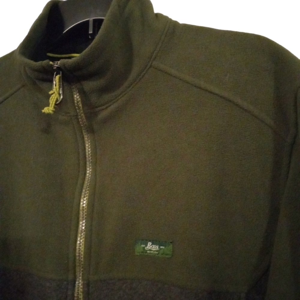 Unisex Fleece Jacket Bass Zip Lightweight Outdoor Aesthetic Color- Blocked L - Picture 5 of 12
